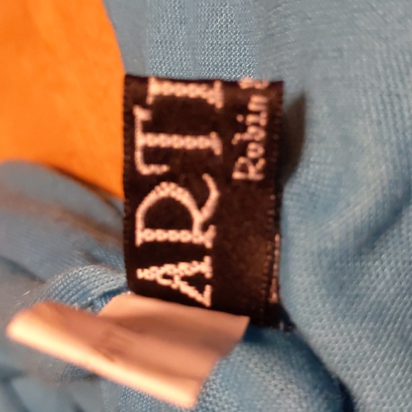 Blue with silver trinket scarf Artizan by Robin Barre - Picture 2 of 6